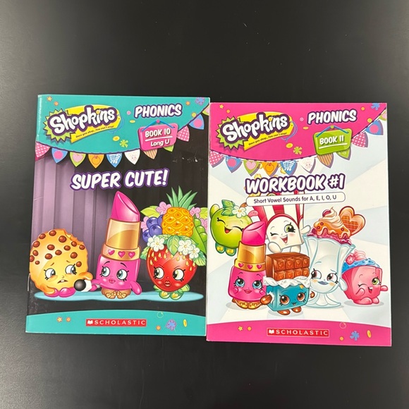 Shopkins Phonics Books 10 & 11 Bundle - Scholastic Children’s Books - Picture 1 of 6
